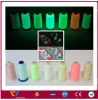 150D/2 high quality glow in the dark luminous sewing yarn embroidery thread for embroidering label