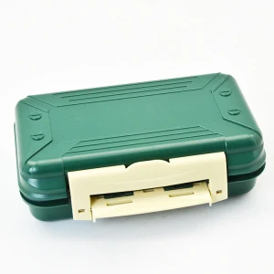 158x100x50mm 16 Compartments On Sale ABS Material Green Waterproof Portable Hook Fishing Lure Box