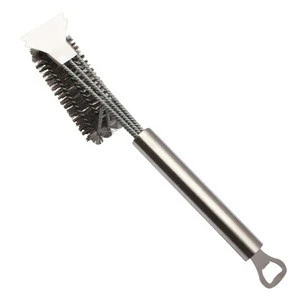 17 inch stainless steel wire barbecue cleaning tools long handle bbq grill  brush