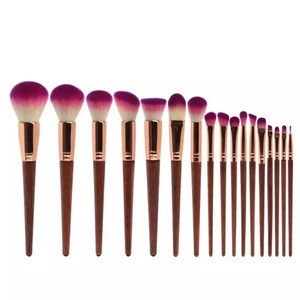 17pcs/set Red Wood Makeup Brushes Set Eye shadow Powder Blush  Makeup Beauty Tool Brushes Kit