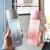 Import 18oz 550ml Frosted portable Korean style cute plastic sports drinking water bottle with lid with rope for girl and female from China