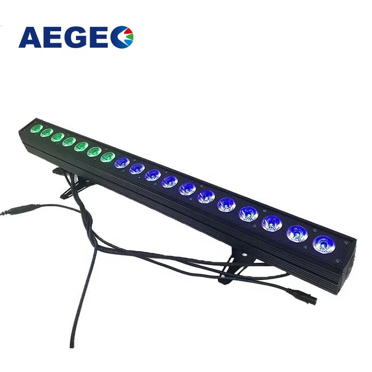 18x15W RGBWA UV 6in1 Point control party show Led Bar Light Wall Washer