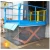 Import 1m mini electric scissor fixed stage platform lift with roller conveyor top from China