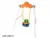 Import 2 peoples Tire Swing / wheel shape Plastic Children Toy Swing Set with double children from China