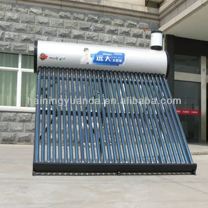2015 hot compact pressurized thermosiphon color steel solar water heater for home use or project ( manufactory )