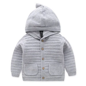 2018 Baby Girls Clothes Knitted Girls Cardigans Crown Style Princess Girls Sweaters Cotton Children&#039;s Sweaters