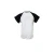 Import 2018 New style children short sleeve shirt baby girl black and white stitching t shirt baby summer simple short sleeve shirt from China