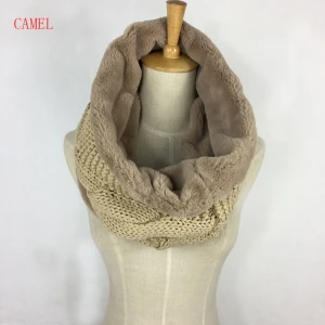 2020 Latest new arrival Winter 100% acrylic knitted  warm snood loop infinity scarf shawl wholesale