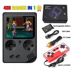 2020 new arrivals 400 in 1 Mini Game 2 Player Holder Handheld TV Video Game Console Built- in 400 Retro Classic Game box