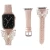Import 2020 New Design Bling Butterfly Real leather Watch Band for Apple Watch  38mm 40mm 42mm 44mm Leather strap from China