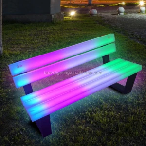 2020 New design product garden furniture waterproof IP65 set outdoor garden chairs plastic LED garden chair for sale/led chair
