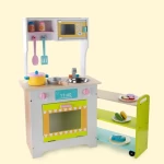 2020 Wholesale new style wooden toys kids play kitchen best wooden kids play kitchen set