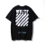 Import 2021 Custom Men T Shirts Polyester / Cotton White and Black Offwhite T-shirt Printing from China