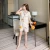 Import 2021 New Fashion Short Sleeve Loungewear Milk Silk Two Piece Womens Pyjamas Sleepwear from China