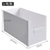 2021 wholesales nice price kitchen flatwear Sundry  storage bins white color plastic cabinets organizer container