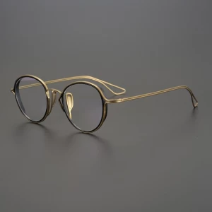 2022 new product recommendation  designer frames  pure  titanium special round frame optical glasses