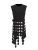 Import 2024 autumn new womens fashion round neck sleeveless round piece splicing design sense fringe senior sense solid color top vest from China