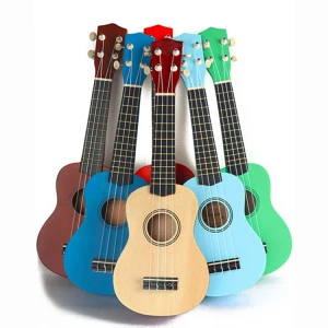 21 Inch Four String Children&#39;s Toy Hawaii Plastic Ukulele Early Education Musical Instrument Gift