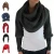Import 220*40cm Winter Women Soft Warm Knitted Solid Sweater Scarf With Sleeve Wrap Shawl Scarves from China