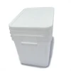 25 litre white paint plastic barrels square bucket handle drums with sealed lids