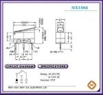 250vac 5a electrical mini micro switch micro limit switch push button Micro switch MX-1380
