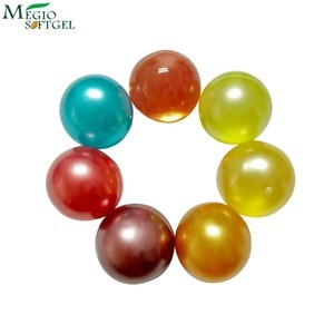 2cm round bath oil beads with mixed colors