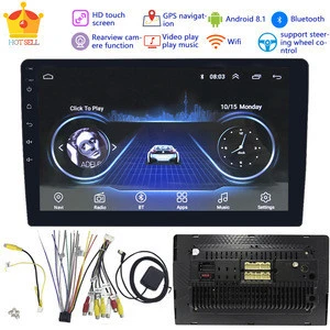 2din car radio 10.1 inch android system auto stereo touch screen bluetooth WIFI GPS car universal multimedia player