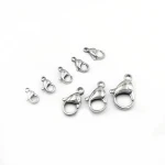 304 Stainless Steel Lobster Clasps Claw Clasps for Bracelet Necklace Jewelry Making Findings