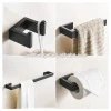 304 stainless steel Matte Black Towel Bar Towel Ring Paper Holder Robe Hook