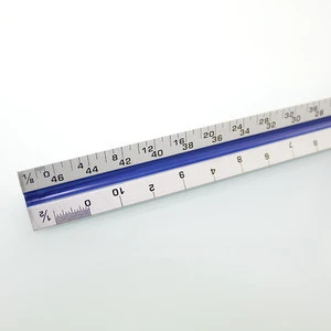 30cm Aluminium Triangular Scale Ruler