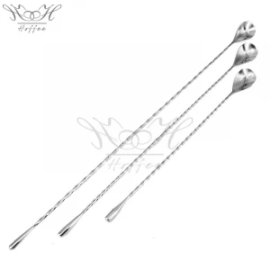 30cm Stainless Steel #18/8 TearDrop BarSpoons Mixing Spoons For Bar