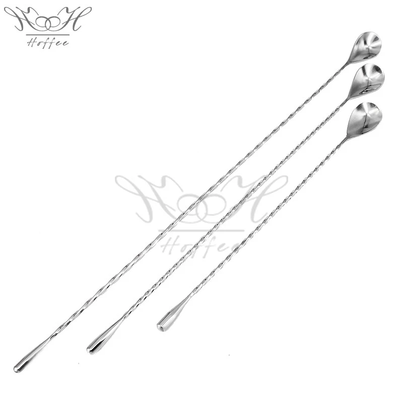 30cm Stainless Steel #18/8 TearDrop BarSpoons Mixing Spoons For Bar