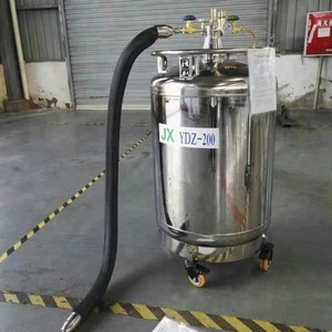 30L self-pressurising liquid nitrogen dewars with dispensing equipment and the relief valve