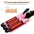 Import 32mm Professional Magic Hair Curler PTC Heater and LCD Temperature Display Curling Iron Pink/Black Three Barrel Deep Waver from China