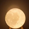 3D Printed LED Moon Night Light E27 E12 E14 B22 For Christmas Gift Home Decor Moon Lamp