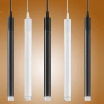 3W 5W Modern Simple Hanging Pendant Lights for Hotel White Black LED Pendant Lights Chandelier Pendant Lights for Dining Room