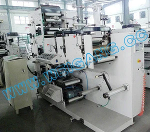 4 color label flexo printer /flexographic printing machine ZBS-320G with three die cutting sations