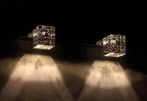 4-Light Long LED Bath Lighting Over Mirror Crystal Wall Sconces Lightess Bathroom Vanity Lights