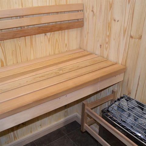 4 person Indoor traditional sauna room  Canadian wood red cedar steam sauna room