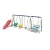 Import 4-seat swing chair garden,slide and swing set playground with baby swing HFC201-3 from China
