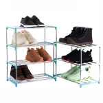 4 Tiers DIY Esay To Assemble Plastic Shoes Rack cheap shoe rack