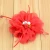 Import 4.4 Inch Large Chiffon Fabric Flower 22 colors With Pearl Rhinestone Centered girls Hair Accessories from China