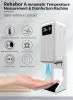 450ML 12 Languages Rehabor A Thermometer Auto Inductive Soap Dispenser Intelligent Automatic Sensor Hand Sanitizer Dispenser