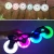 Import 4pcs Roller Skate LED Flashing Flat Flower Luminous Wheels Brake Roller Skates Colorful Wheels from China