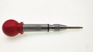 5 Inch Automatic Center Hole Punch Marker Scriber Window Puncher Breaker Tool with Cushion Cap and Adjustable Impact