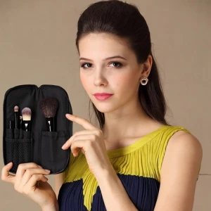 5PCS Travel Set Make up Brush Cosmetic Brush with Zipper Pouch