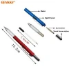 6 in 1 plastic Multitool Ballpoint Pen with Built-In Ballpoint Handy Screwdriver Ruler cheap plastic tool pen