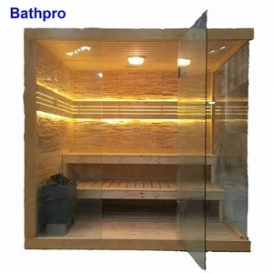 6 person Infrared indoor sauna room with computer control panel