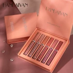 6Pcs Matte Liquid Lipstick Makeup Set Matte liquid Long-Lasting Wear Non-Stick Cup Not Fade Waterproof Lip Gloss