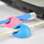 6pcs/set Round TPR colorful cable clip low price